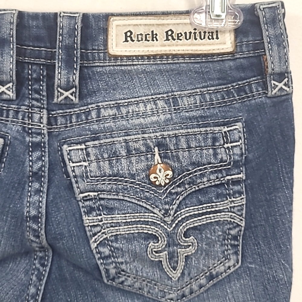 Rock Revival Alivia jeans straight leg size 26 in excellent condition. - Picture 4 of 11